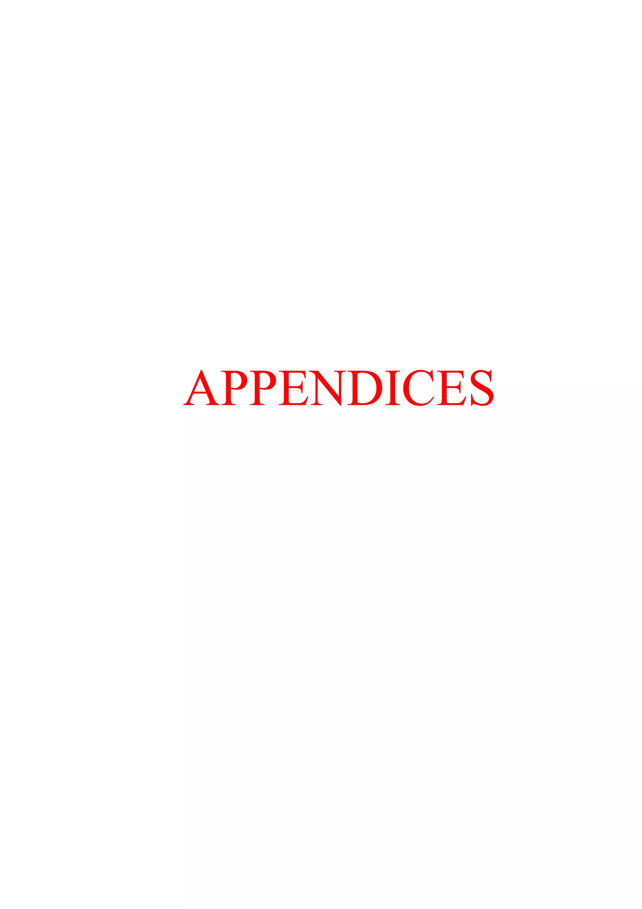 APPENDICES
 