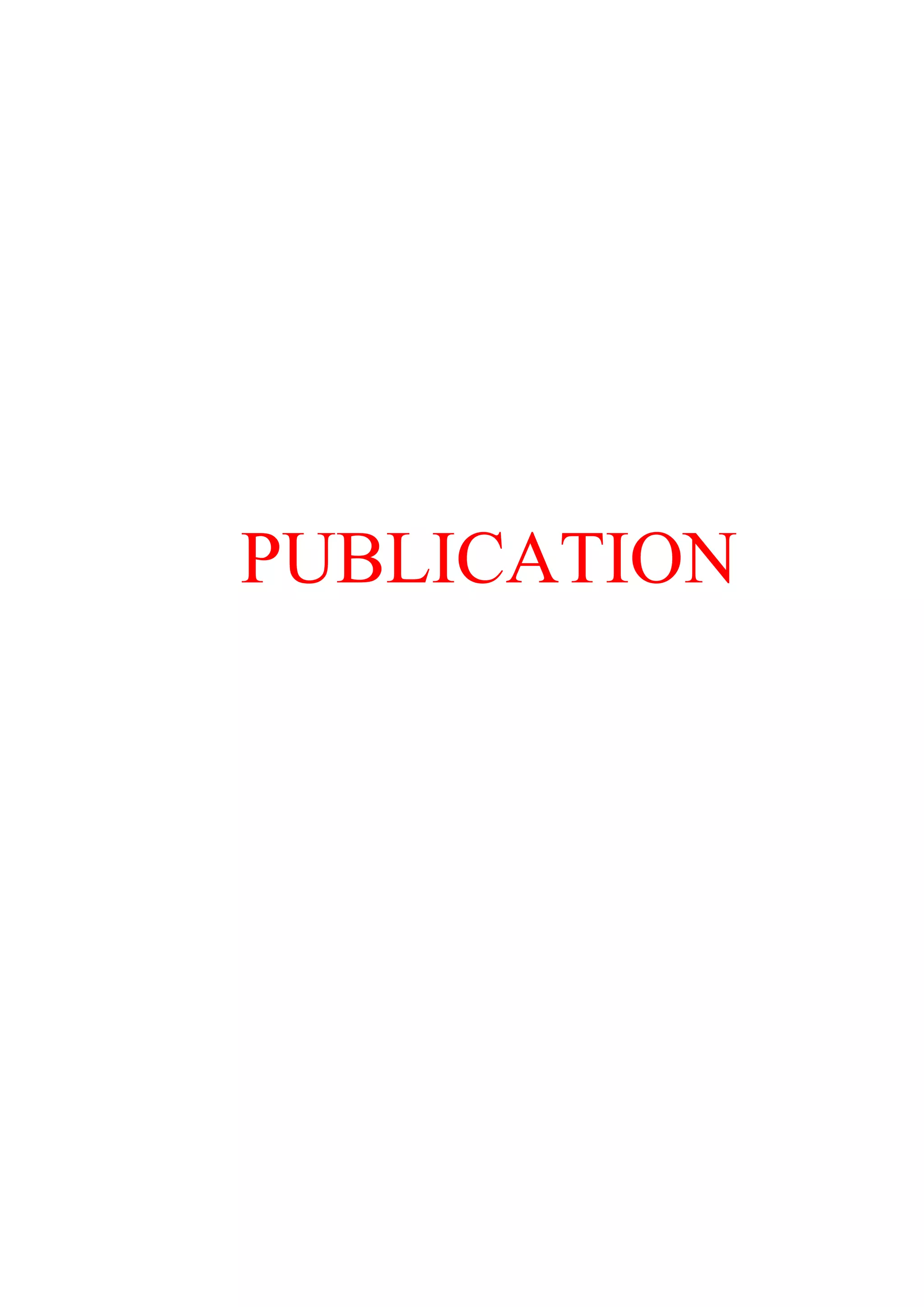 PUBLICATION
 