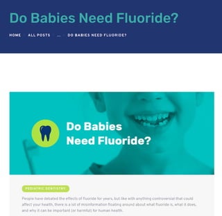 Do Babies Need Flouride?