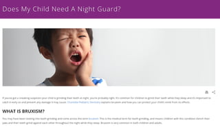 Does my child need a night guard?