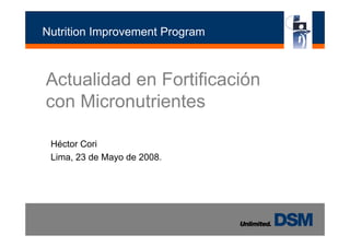 PROGRAMA DE SALUD Y
NUTRICION INFANTIL
NUTRICION INFANTIL
2002 2006
2002-2006
 