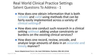 Clinical Setting Basic Research Setting Clinical research | PPTX