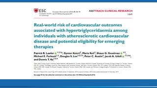 1 in 4 would patients with ASCVD would meet REDUCE-IT Criteria
 