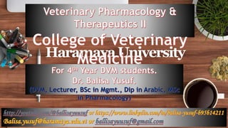 HaramayaUniversity
1/26/2023
1
Dr. Balisa Yusuf
 