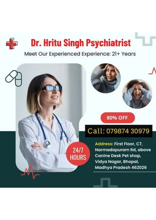 Unveiling Excellence: Dr. Hritu Singh, Bhopal's Best Female Psychiatrist with 21+ Years of Experience