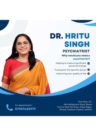 Dr. Hritu Singh Female Psychiatrist Bhopal