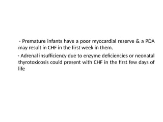 Congestive heart failure in infants and children | PPTX