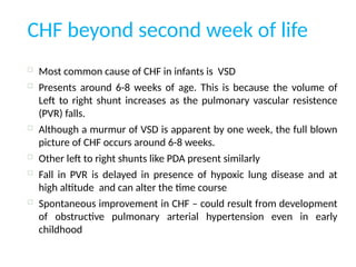 Congestive heart failure in infants and children | PPTX