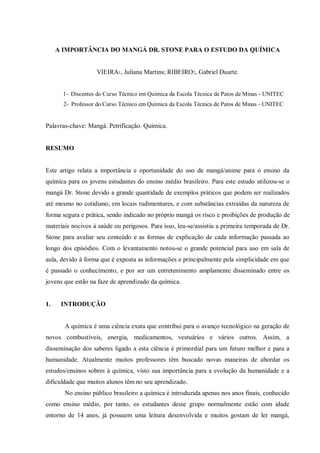 Ensinso Stone A IMPORTÂNCIA DO MANGÁ DR. STONE PARA O ESTUDO DA QUÍMICA.pdf