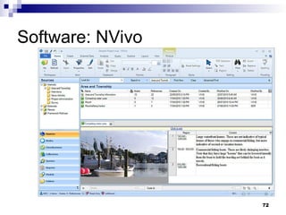 Software: NVivo
72
 