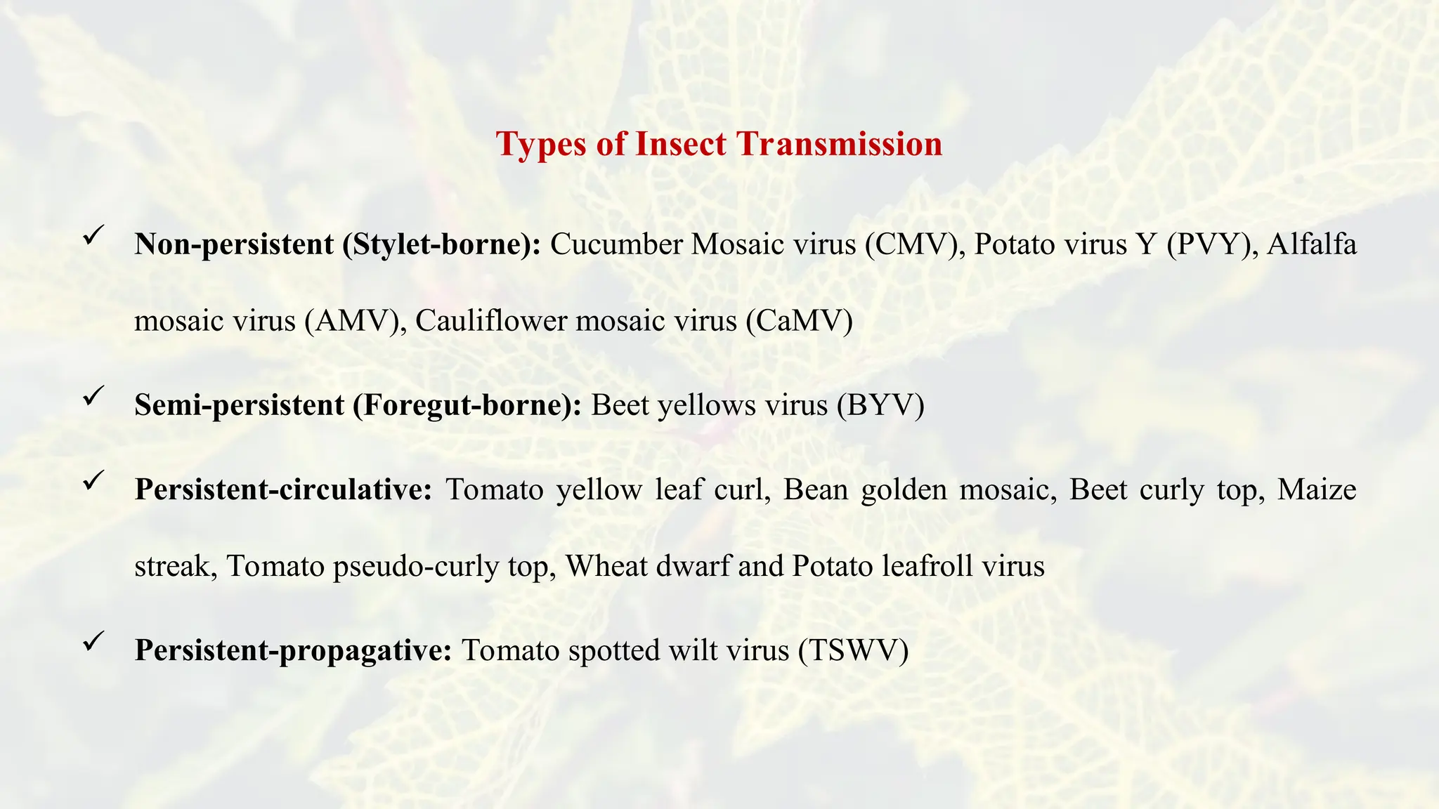 How Plant Viruses Spread: Modes of Transmission | PPT
