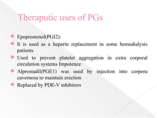 Pge1 Injection Dr Rishi Prostaglandins for undrgraduates medical students.pptx