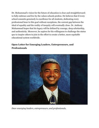 Dr. Anthony Muhammad_ Redefining School Culture and Leadership for a ...