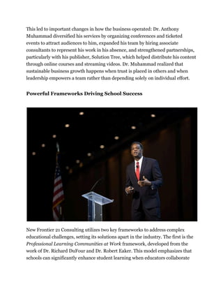 Dr. Anthony Muhammad_ Redefining School Culture and Leadership for a ...