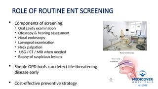 Comprehensive ENT Screening and Early Detection of Head & Neck ...