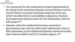 Assessment of Central Corneal Thickness and Retinal Nerve Fiber Layer ...