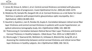 Assessment of Central Corneal Thickness and Retinal Nerve Fiber Layer ...