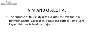 Assessment of Central Corneal Thickness and Retinal Nerve Fiber Layer ...