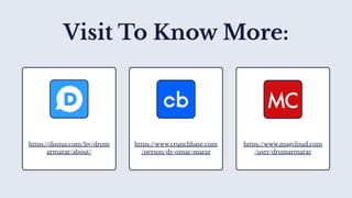 Visit To Know More:
https://disqus.com/by/drom
armarar/about/
https://www.crunchbase.com
/person/dr-omar-marar
https://www.magcloud.com
/user/dromarmarar
 
