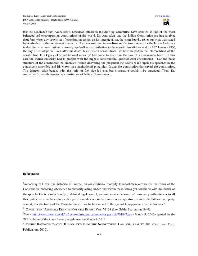 Dr. ambedkar and drafting of indian constitution