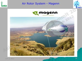 Air Rotor System - Magenn




April 2, 2013        World Wind Energy Association   29
 