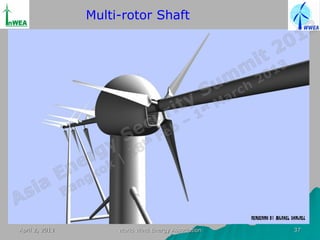 Multi-rotor Shaft




April 2, 2013        World Wind Energy Association   37
 