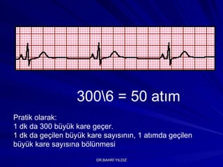 300\6 = 50 atım Pratik olarak: 1 dk da 300 büyük kare geçer. 1 dk da geçilen büyük kare sayısının, 1 atımda geçilen  büyük kare sayısına bölünmesi 