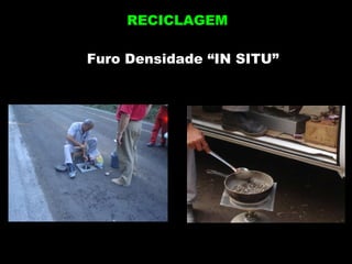 RECICLAGEM Furo Densidade “IN SITU” 