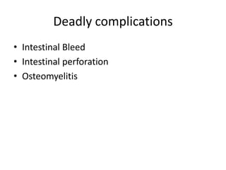 Some Important practical clinical information Classic stepladder rise of fever is now rareSevere rigors unusualHepatomegaly more frequent than splenomegalyMild Hepatitis with altered liver enzymes very common but frank hepatitis with jaundice rareBronchitis a frequent accompaniment
