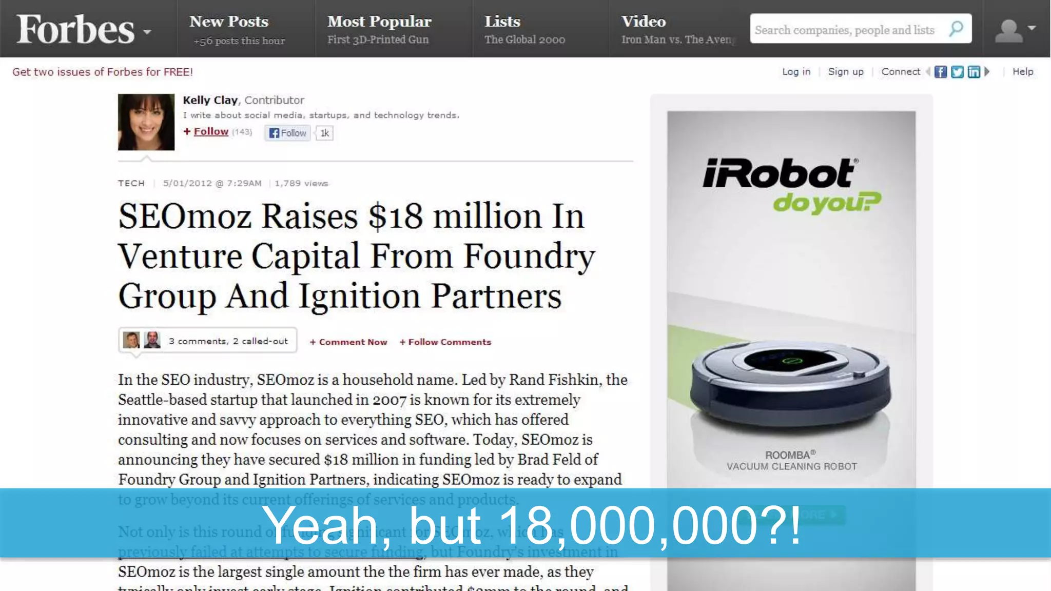 Yeah, but 18,000,000?!