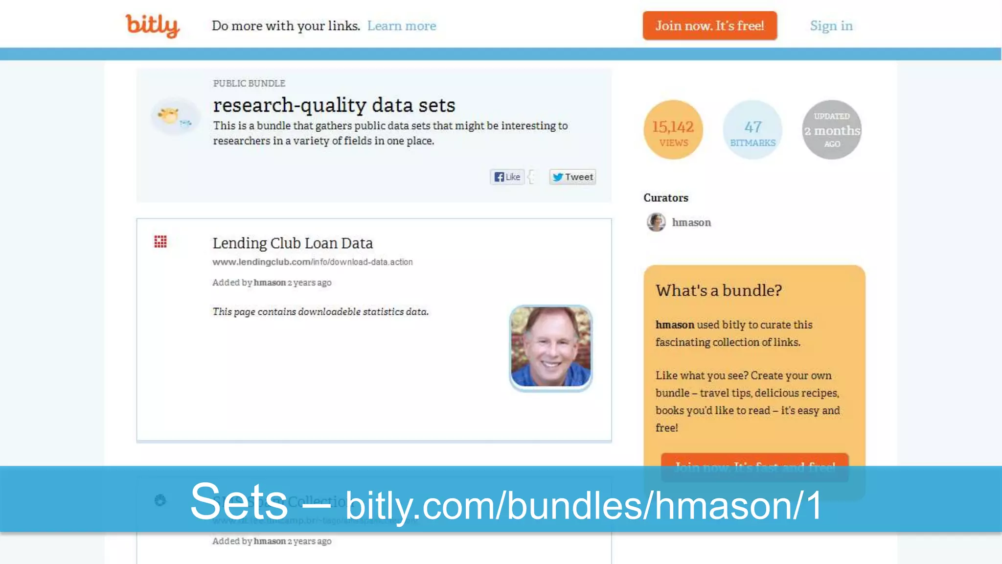 Sets – bitly.com/bundles/hmason/1