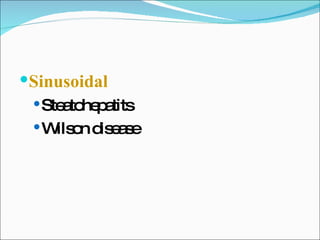 Sinusoidal Steatohepatits Wilson disease 