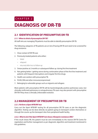 Drug Resistant Tuberculosis Management Guideline | PDF