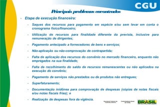 Principais problem encontrados
                  as
 