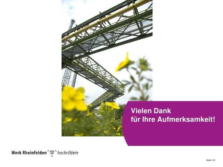 Dr Vierbaum Vorstellung Der Evonik Degussa Gmbh Werk Rheinfelden