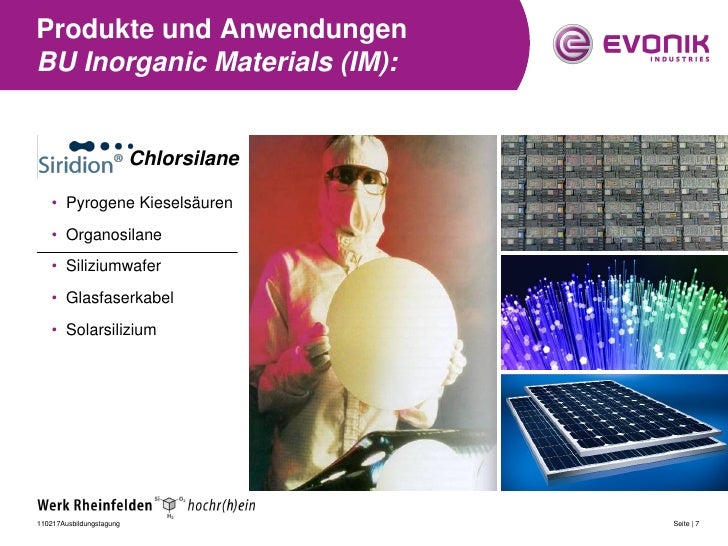 Dr Vierbaum Vorstellung Der Evonik Degussa Gmbh Werk Rheinfelden