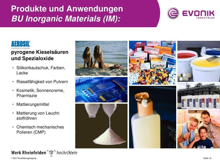 Dr Vierbaum Vorstellung Der Evonik Degussa Gmbh Werk Rheinfelden