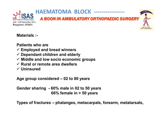 Dr vsn-raju haematoma-block-a-boon-ncas_2011 | PDF