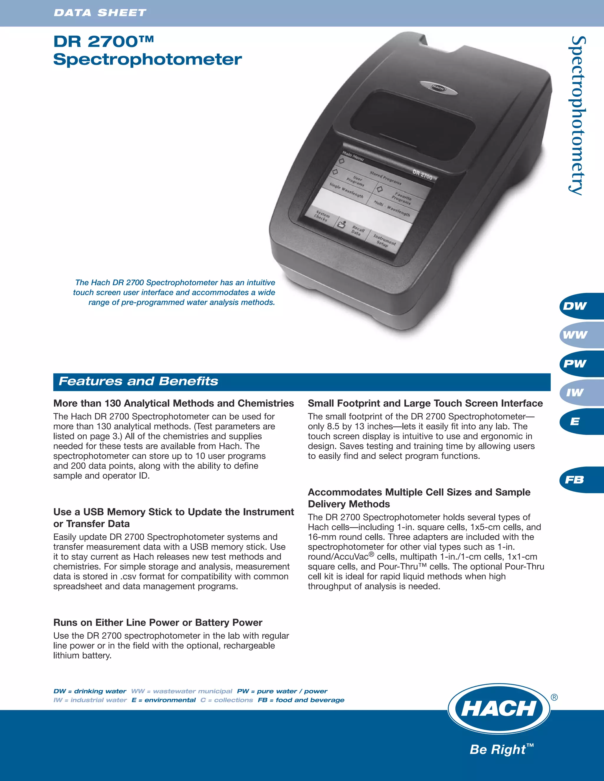 Dr2700 data sheet | PDF