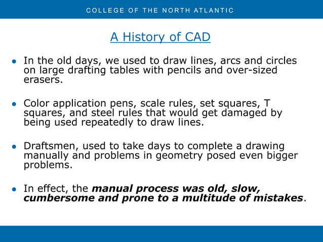 Unit 1 - Introduction and History of CAD/CAM | PPTX
