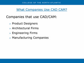 Introduction to CAD & CAM & its Historys | PPTX