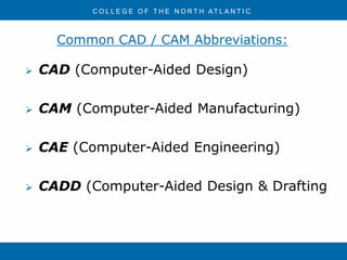Introduction to CAD & CAM & its Historys | PPTX