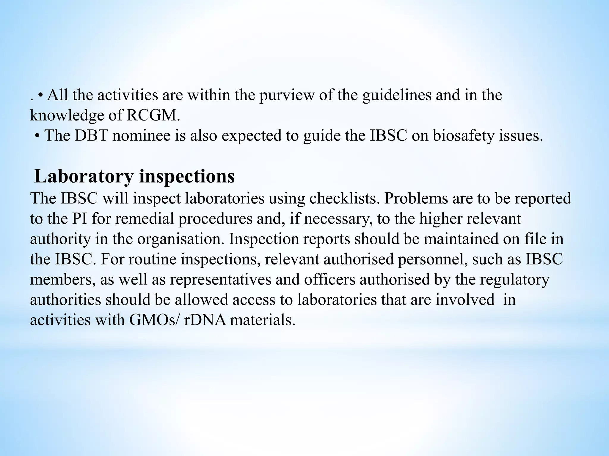 Rcgm Guidelines.pdf BIOSAFETY AND INDIAN ETHICS (DRA) | PPTX