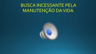BUSCA INCESSANTE PELA
MANUTENÇÃO DAVIDA
 