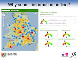 Why submit information on-line?
 