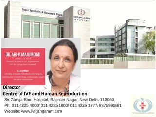Director
Centre of IVF and Human Reproduction
 