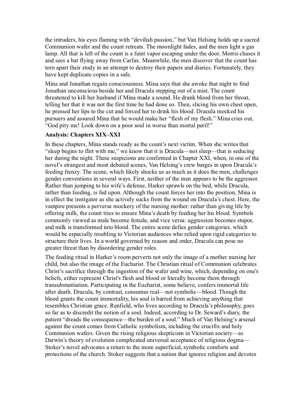 Dracula summary essay picture