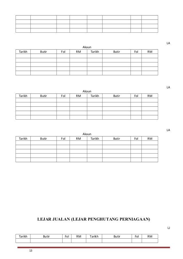 Contoh Buku Lejar Kosong Format Jurnal Documents similar to format Contoh Buku Lejar Kosong Format Jurnal Documents similar to format