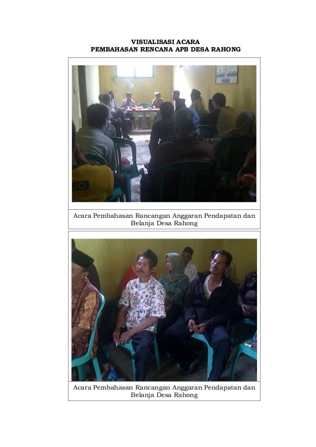 berita bpd acara APBDesa Rahong Tahun Perdes Anggaran 2015 Draf