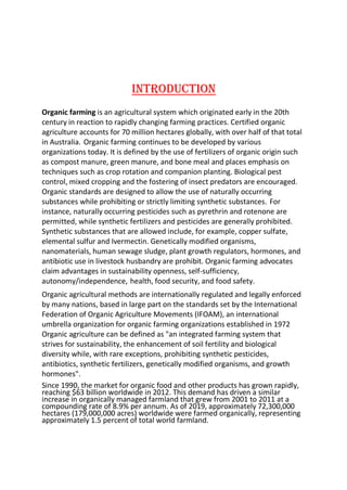 organic farming back to nature | PDF